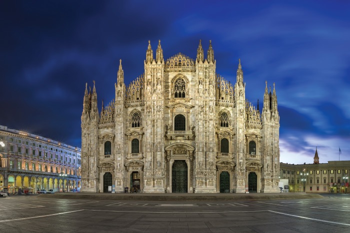 We are now in Milan Cathedral in Italy